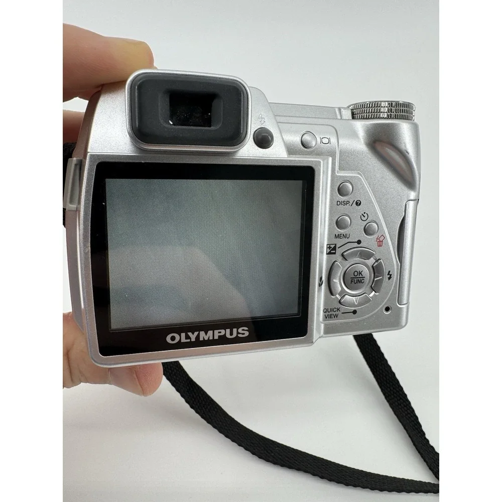 Olympus SP-510 UZ 10X Zoom 7.1MP Digital Camera Silver With Box Tested & Working